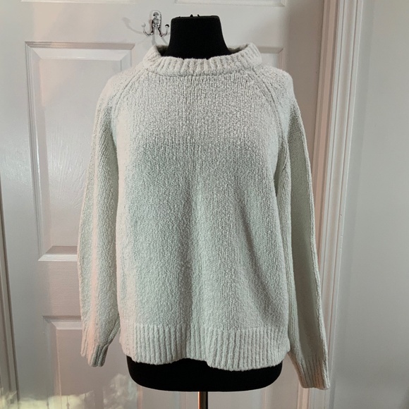 Banana Republic Cotton Merino Wool Cream Pullover Long Sleeve Sweater Size XL - Picture 8 of 8